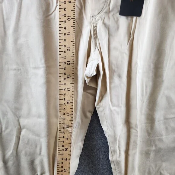 Rag & Bone Standard Chino Pants Men's 36 Sand Side Pockets Button Zip Closure
